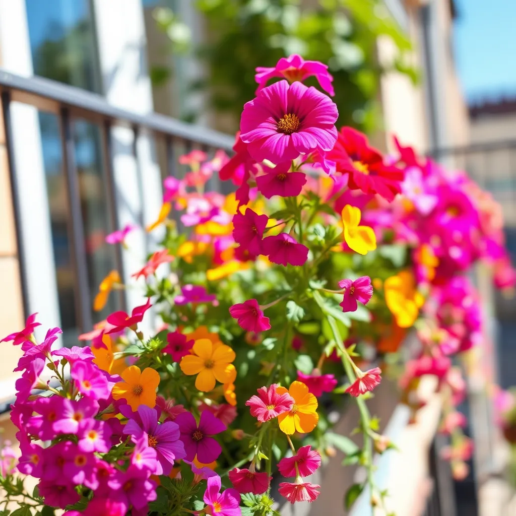 Kwiaty balkonowe zwisające lubiące słońce – idealne dla twojego balkonu