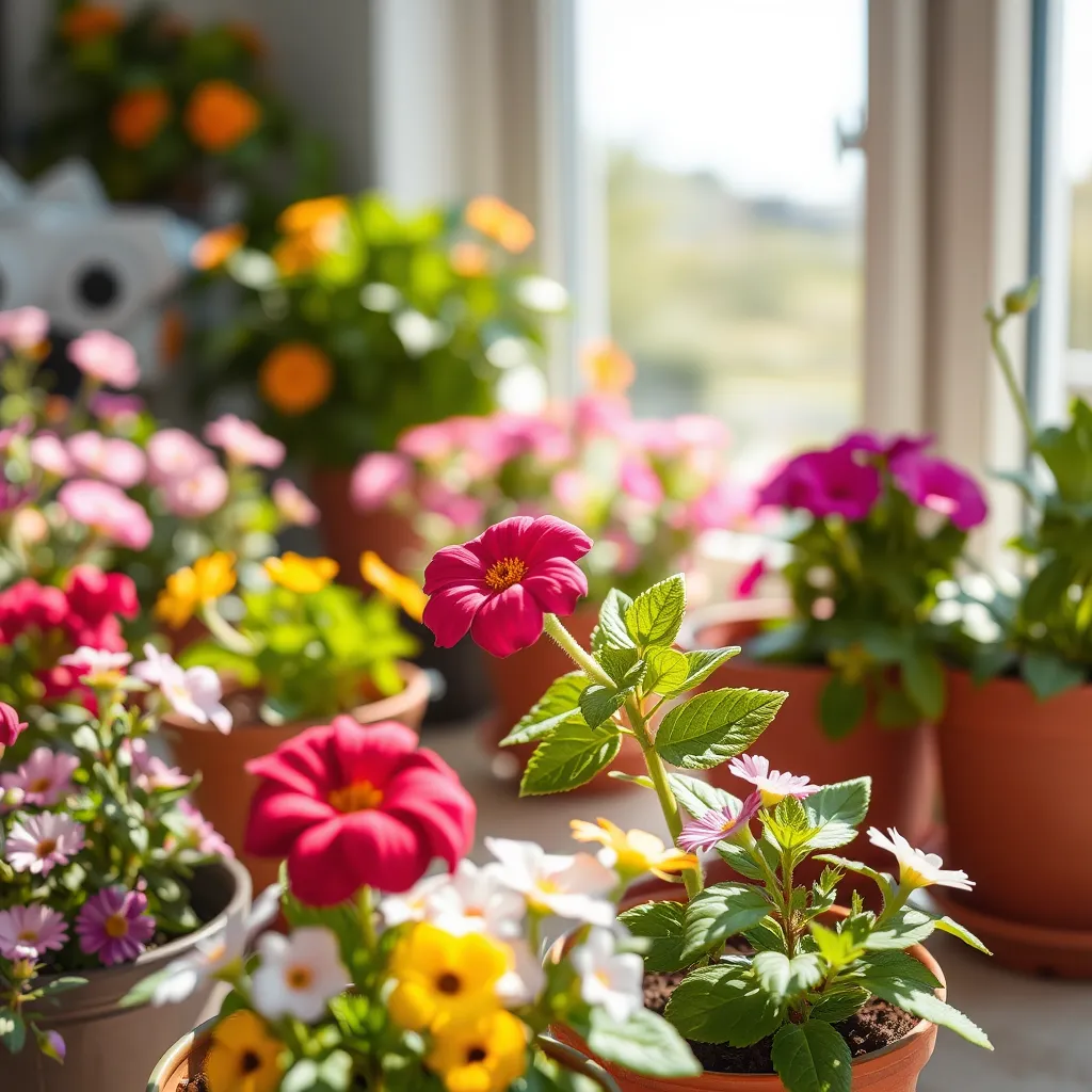 Kwiaty doniczkowe na słońce – jakie gatunki preferują nasłonecznione stanowiska?