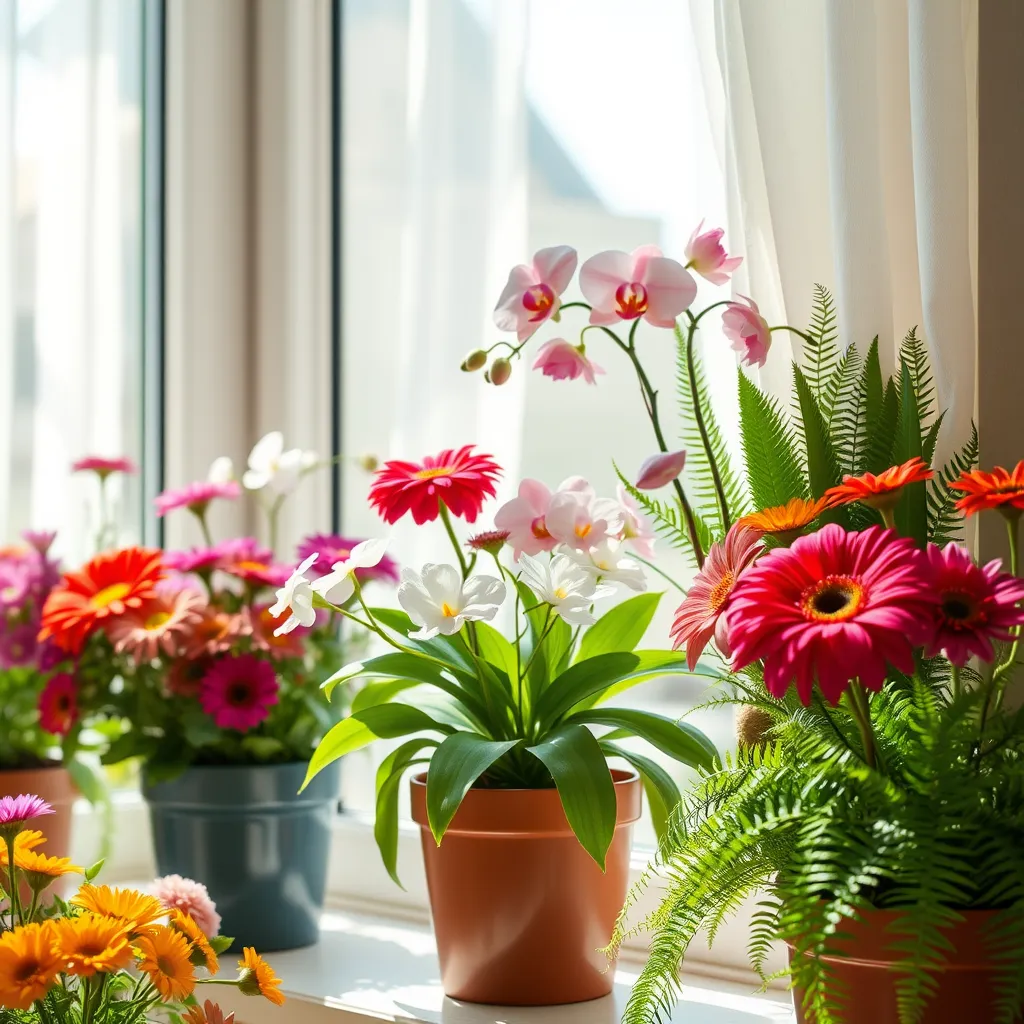 Kwiaty na słoneczny parapet – jakie gatunki warto wybrać?